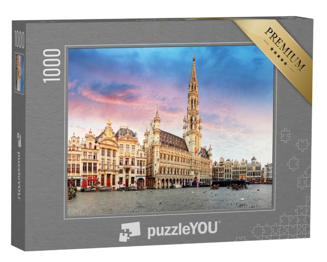 Puzzle 1000 Teile „Impression vom Grote Markt, Brüssel, Belgien“