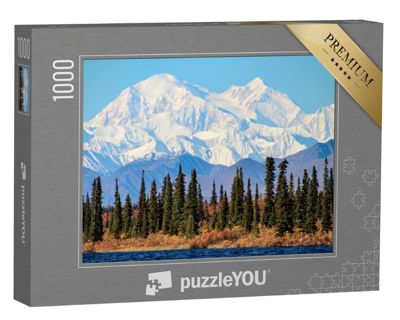 Puzzle 1000 Teile „Denali, der höchste Berg Nordamerikas, Alaska“
