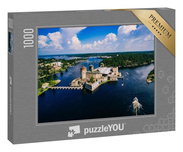 Puzzle 1000 Teile „Mittelalterliche Burg Olavinlinna in Savonlinna, Finnland“