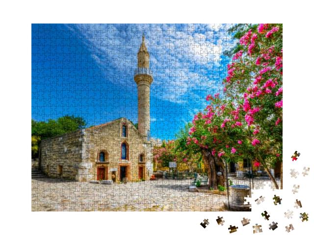 Puzzle 1000 Teile „Kizilhisarli Mustafa Pasa-Moschee in Bodrum, Türkei“