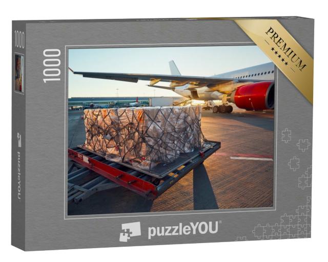 Puzzle 1000 Teile „Vorbereitung eines Flugzeugs vor dem Flug“