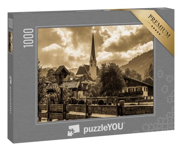 Puzzle 1000 Teile „Blick auf den Tegernsee in Bayern“