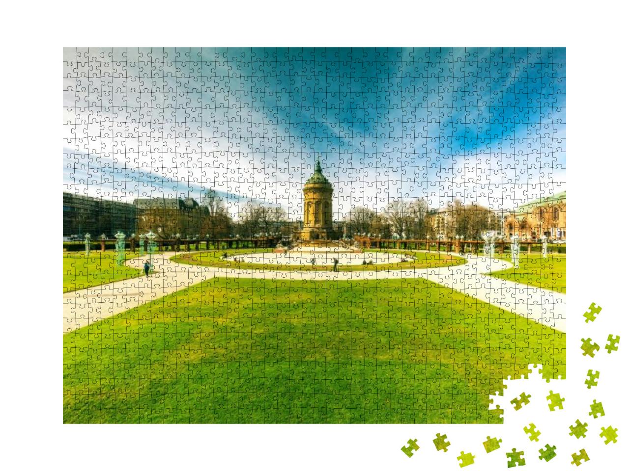 Puzzle 1000 Teile „Wasserturm, Mannheim“