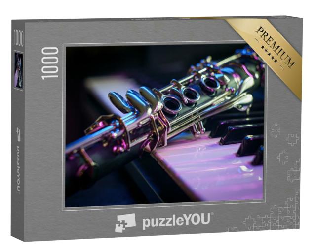 Puzzle 1000 Teile „Klarinette und E-Piano-Keyboard “