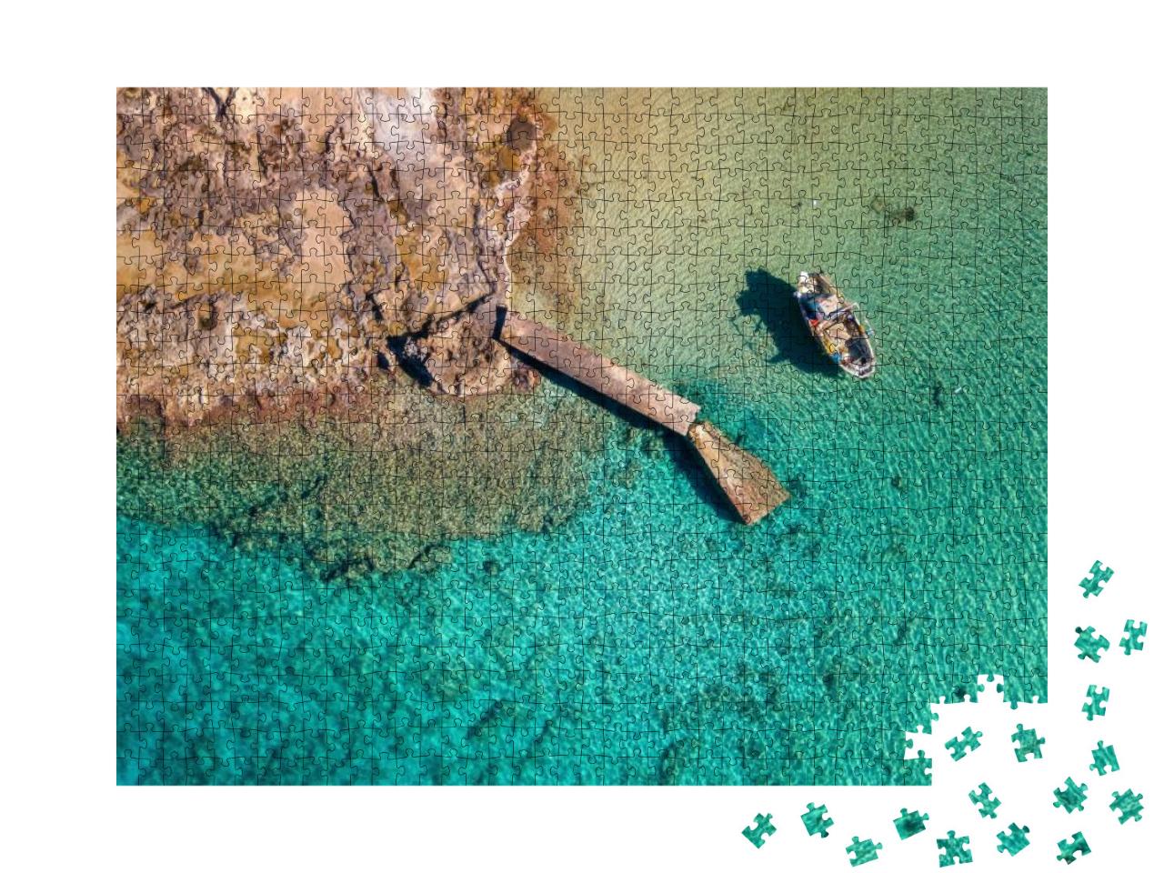 Puzzle 1000 Teile „Stavros Bucht von Chania, Insel Kreta“