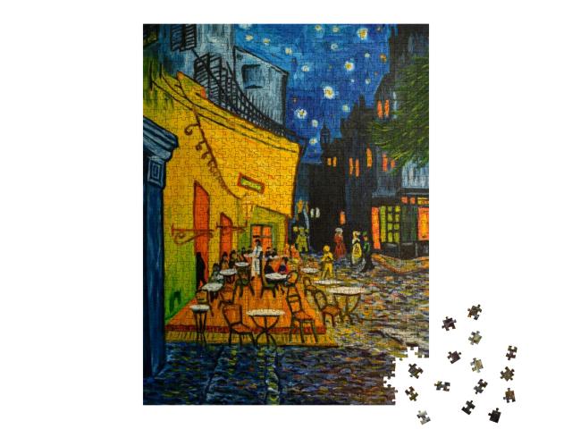 Puzzle 1000 Teile „Café in Paris nach Vincent Van Gogh“