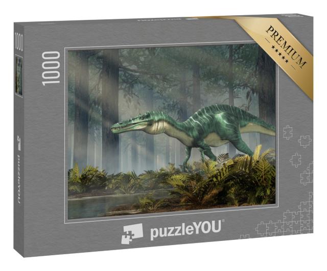 Puzzle 1000 Teile „Suchomimus, ein Dinosaurier der Kreidezeit “