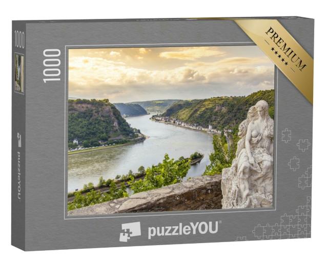 Puzzle 1000 Teile „Loreley am Rheintal, Sankt Goarshausen, Deutschland“