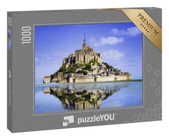 Puzzle 1000 Teile „Die Insel Mont saint Michel, Normandie, Frankreich“