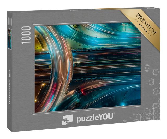 Puzzle 1000 Teile „Ein Expressway von oben, Thailand“