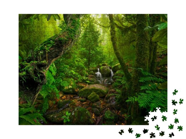 Puzzle 1000 Teile „Asiatischer tropischer Regenwald“