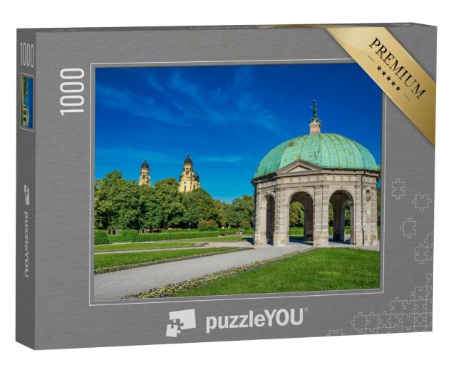 Puzzle 1000 Teile „Hofgartenpark mit Dianatempel in München“