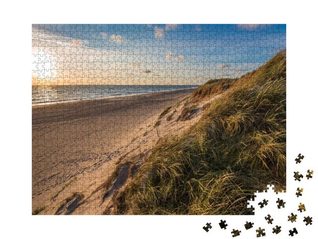 Puzzle 1000 Teile „Nordseestrand, Küste Jütlands, Dänemark“