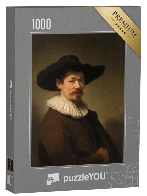Puzzle 1000 Teile „Rembrandt - Porträt von Herman Doomer“
