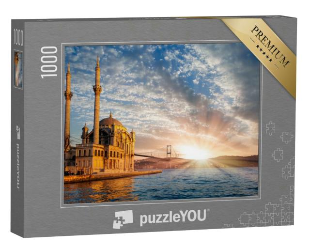 Puzzle 1000 Teile „Ortakoy-Moschee und Bosporus-Brücke, Istanbul, Türkei“