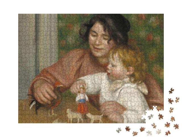 Puzzle 1000 Teile „Kind mit Spielzeug, Auguste Renoir, 1895-96 “
