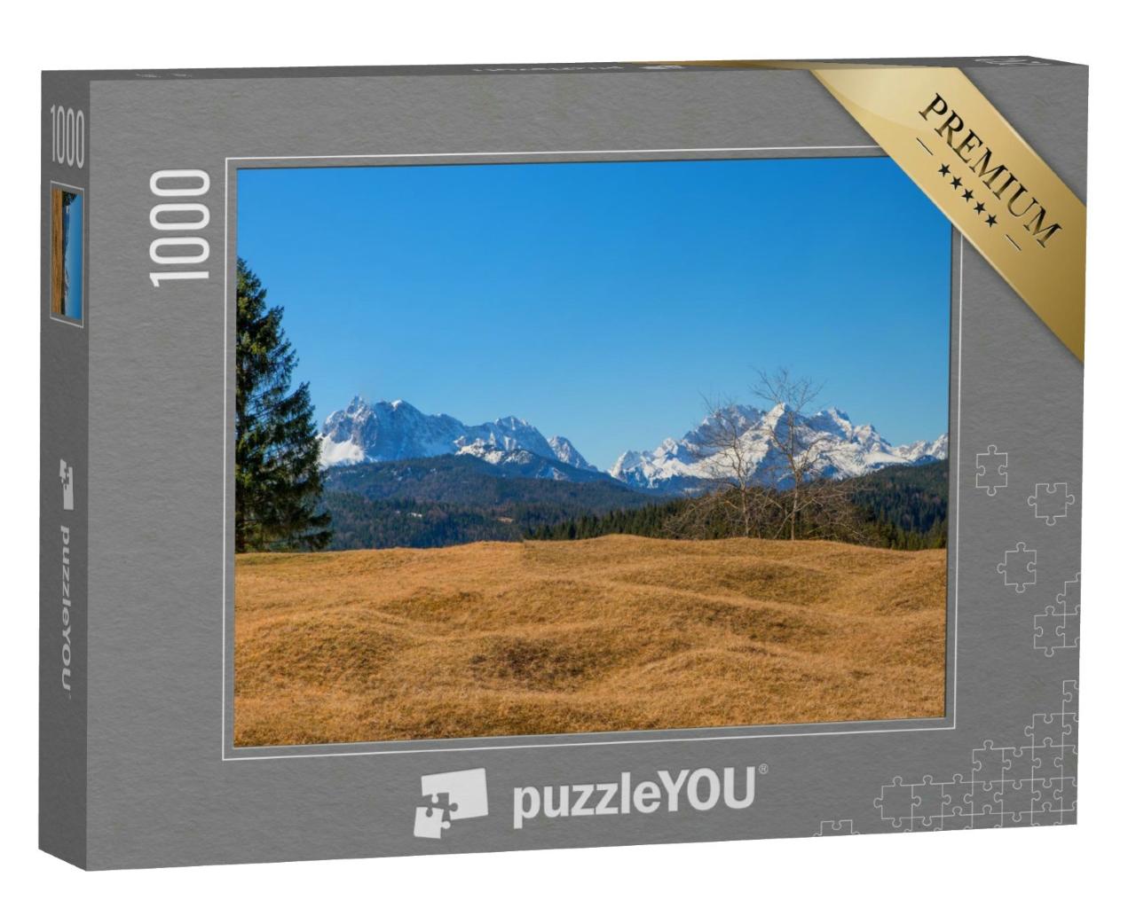 Puzzle 1000 Teile „Buckelwiesenlandschaft bei Krun“