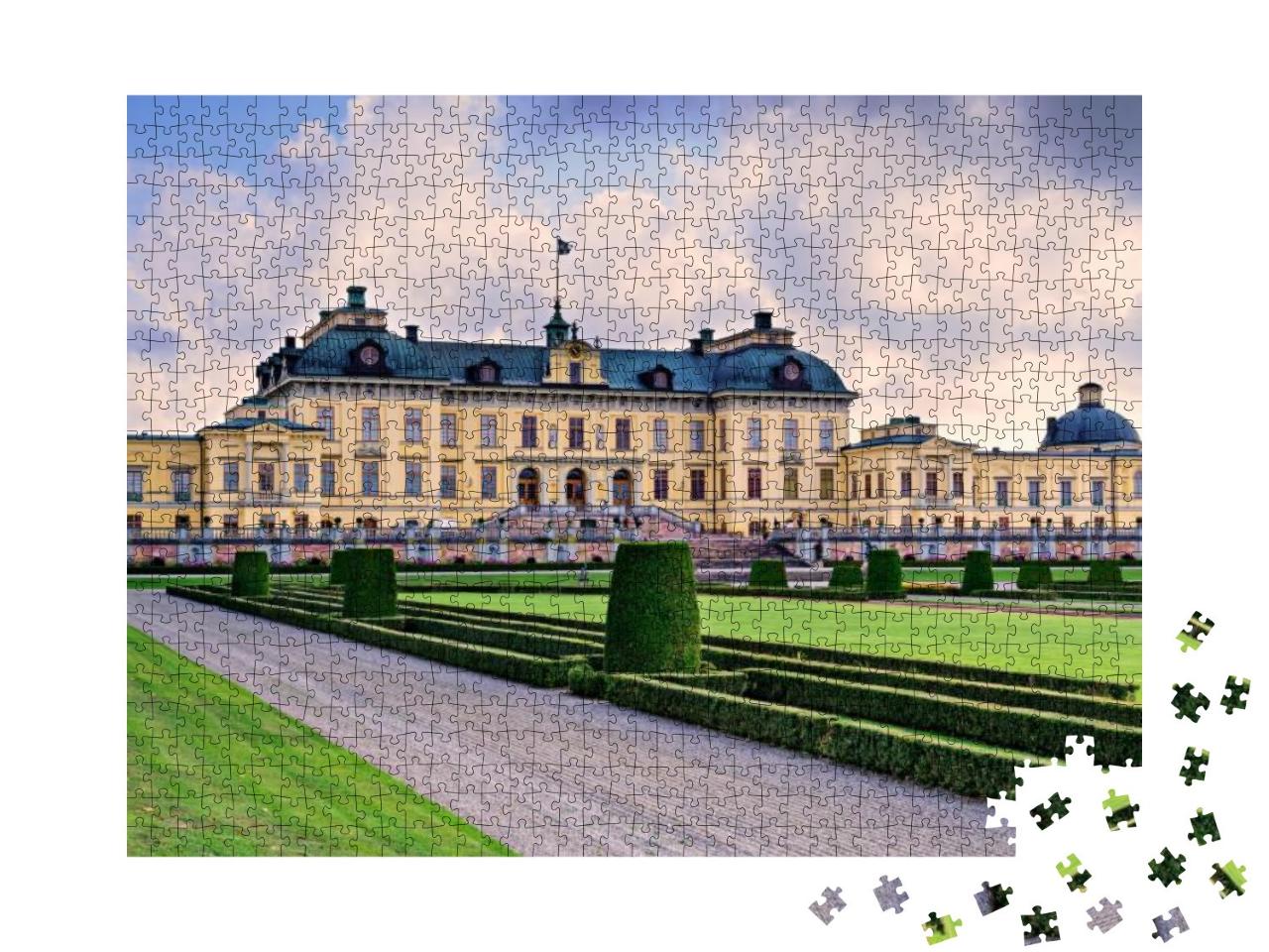 Puzzle 1000 Teile „Schloss Drottningholm in Stockholm, Schweden“