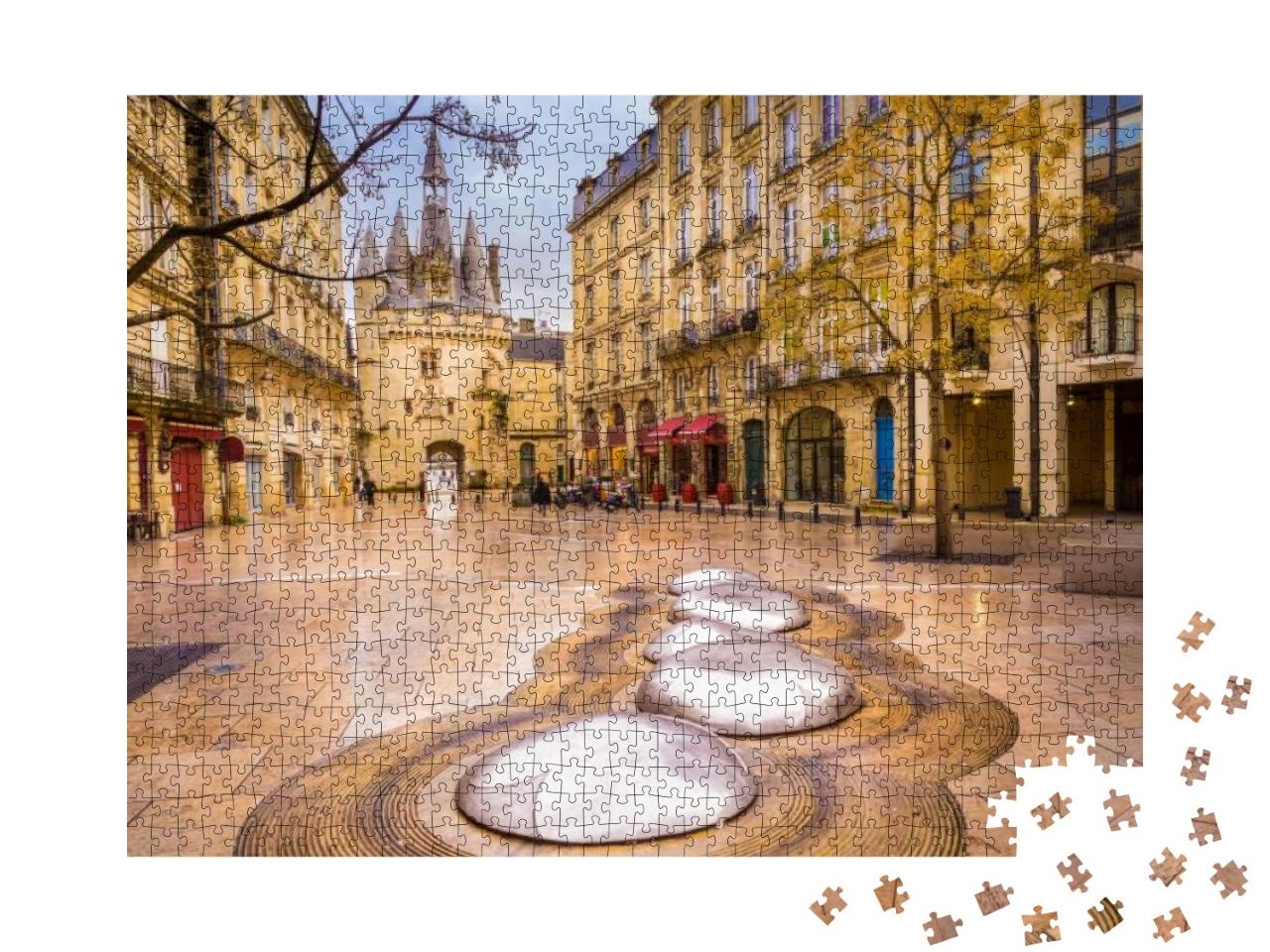 Puzzle 1000 Teile „Die Porte Cailhau oder Porte du Palais ist ein ehemaliges Stadttor der Stadt Bordeaux“