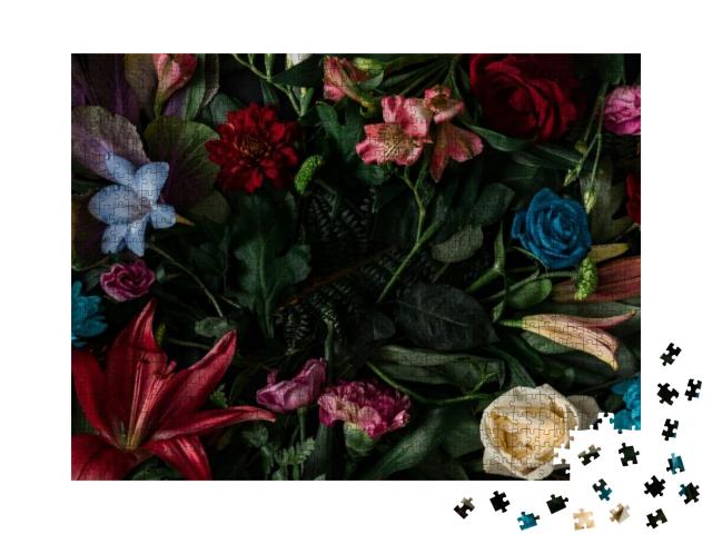 Puzzle 1000 Teile „Bunte Frühlingsblumen “