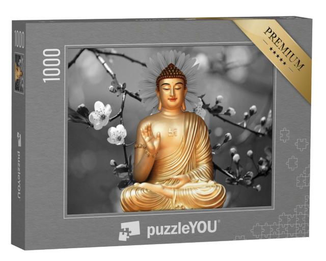 Puzzle 1000 Teile „Schöne Buddha-Tapete “