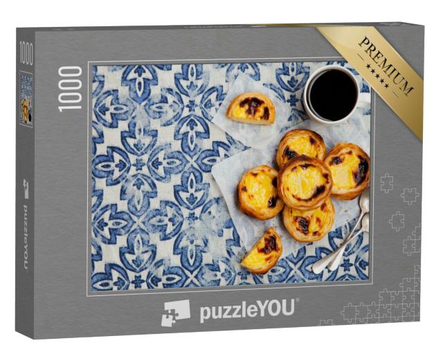 Puzzle 1000 Teile „Pastel de Nata, portugiesisches Gebäck“