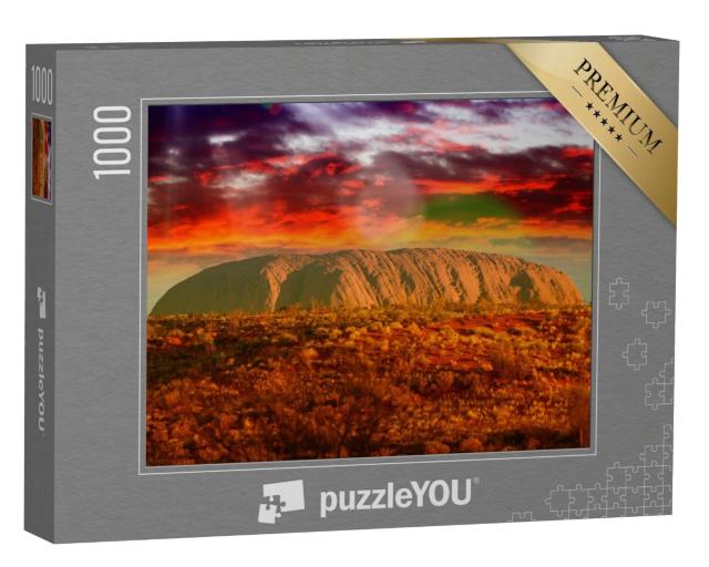Puzzle 1000 Teile „Australische Outback-Farben im August“