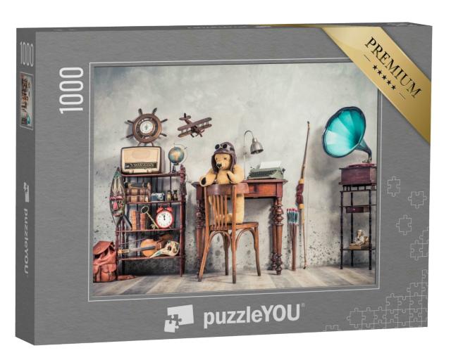 Puzzle 1000 Teile „Spielsachen und Gebrauchsgegenstände im Retro-Stil“