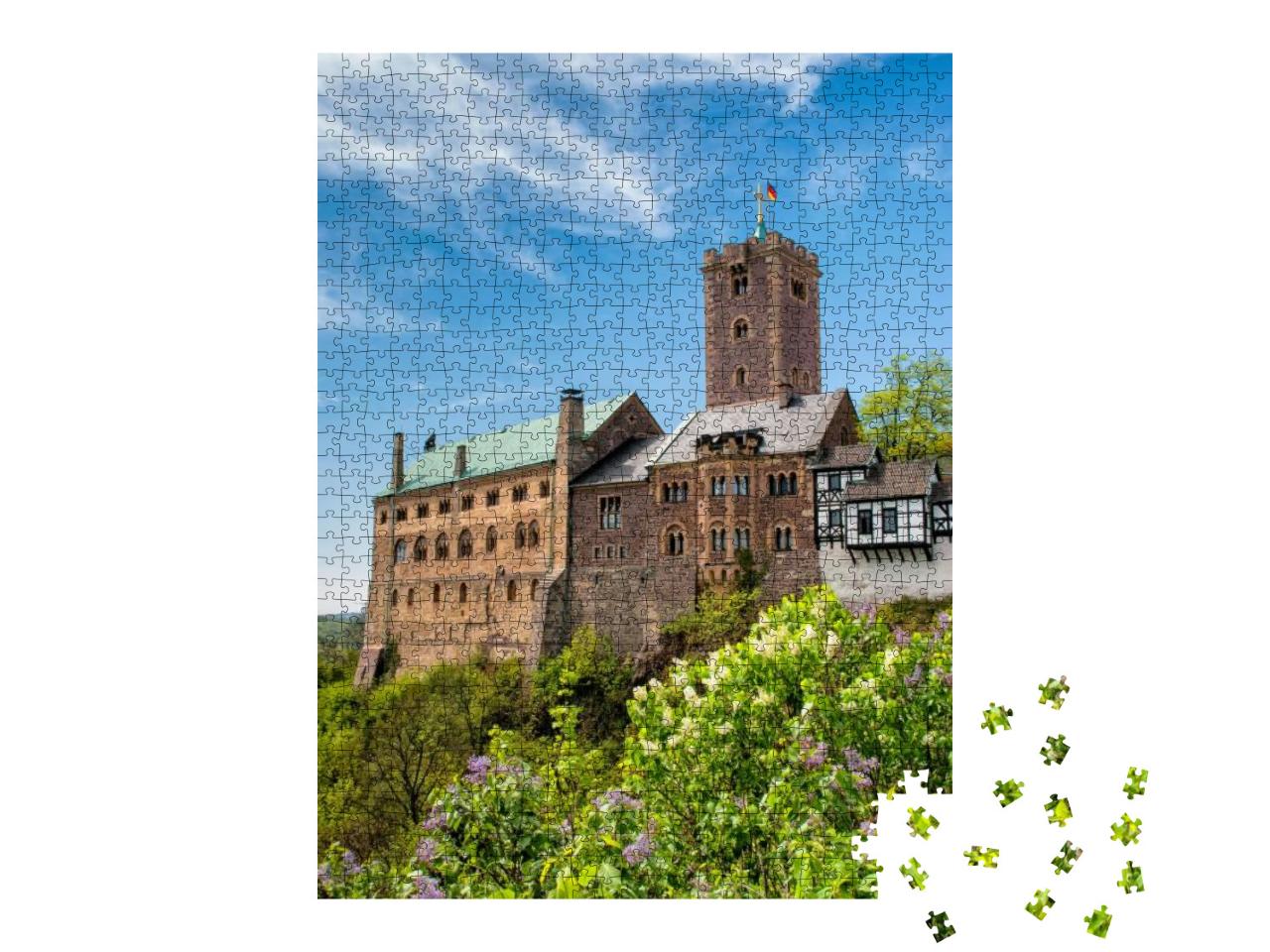 Puzzle 1000 Teile „Die Wartburg in Eisenach, Deutschland“