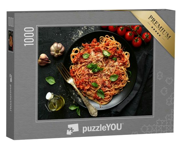 Puzzle 1000 Teile „Traditionelle italienische Spaghetti Bolognese“